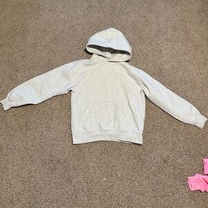 Aritzia Heather Cloud White Hoodie